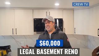 60000 Legal Basement Suite Reno Tour  Calgary Real Estate Investing [upl. by Uhayile920]