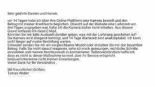 Brief B1 DTZ Kamera bestellt und nicht erhalten [upl. by Lillie]