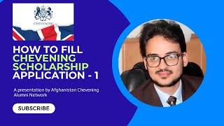 Chevening Scholarship Application Part1 [upl. by Hansiain]