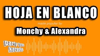 Monchy amp Alexandra  Hoja En Blanco Versión Karaoke [upl. by Amsirahc]