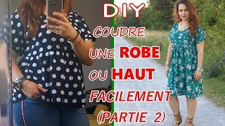 DIY Comment TRACER le patron et COUDRE une robe ou un haut facilement partie2 [upl. by Avaria]