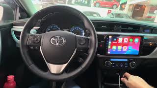 Toyota Corolla XEi 2015  Instalacao Central 9” CarPlay e Android Auto  ArtsomAuto [upl. by Couture693]