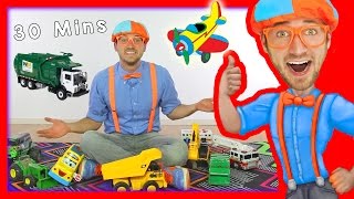 Toy Videos for Children with Blippi  Learn Numbers 30 Minutes [upl. by Gay]