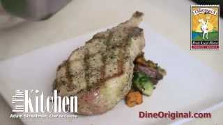 In The Kitchen  Dereks  Double Cut Pork Chop Recipe [upl. by Ecerahs]