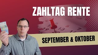 Wichtiger Termin Zahltag Rente am 3009 für September und Oktober 2024 [upl. by Eijneb]