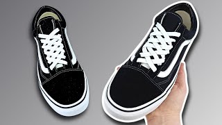 HOW TO DIAMOND LACE VANS OLD SKOOLS EASY Way [upl. by Nileuqaj]