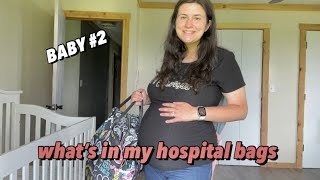 What’s in my hospital bags  packing for labor and delivery  38 weeks pregnant update [upl. by Krishna872]