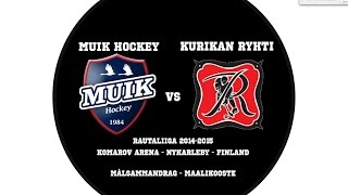 Muik Hockey  Kurikan Ryhti  MålsammandragMaalikooste 30112014 [upl. by Katlin486]