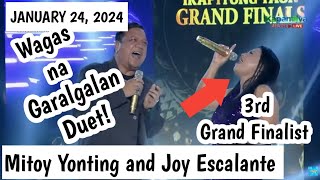 JOY ESCALANTE AND MITOY YONTING TNT7 3rd Grand Finalist JANUARY 24 2024 IDOL DUET GRAND FINALS [upl. by Ocramed]