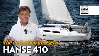 NEW HANSE 410  Sail Boat Tour  The Boat Show [upl. by Eugen]