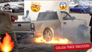 COLUSA TRACK TAKEOVER CRAZIEST LEGAL EVENT EVER TRUCK EXPLODES [upl. by Cates]