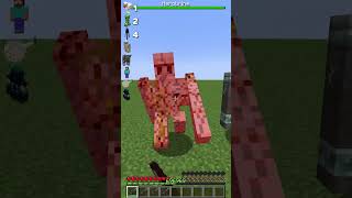 Netherite Sword vs Different Mobs meme minecraft shorts [upl. by Heater]