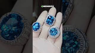 blue topaz super quality ring super mewah [upl. by Braden216]