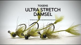 How To Tie Ultra Stretch Damsel Nymph by Brandon Nam [upl. by Hammad193]