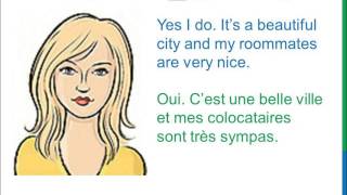 Dialogue 18  English French Anglais Français  Where do you live  Où estce que tu habites [upl. by Boff]