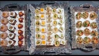 10 assortiments de canapés salés très facile [upl. by Arst]