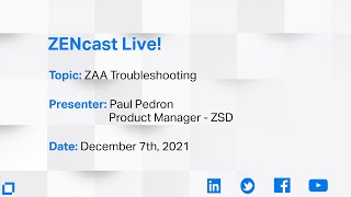 ZENcast Live ZENworks Agent Troubleshooting [upl. by Harim]