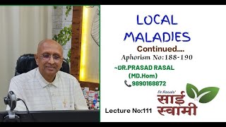 6th Edition Hahnemannian Organon of Medicine Lecture 111 [upl. by Obed]