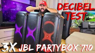 What I Learned from 1 vs 2 vs 3 JBL Partybox 710 Decibel Test [upl. by Fredi]