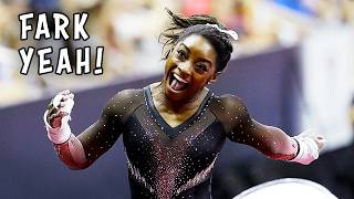 “Spready to the Underworld”  Simone Biles Gymnastics Ozzy Man Reviews [upl. by Kirrad]