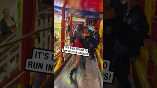 Girl struggles to walk on the treadmill Oktoberfest 🤣🍻  🎥 danluchsbacher  BVIRAL [upl. by Idoux]