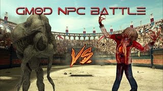 HALO FLOOD VS ZOMBIES GMOD NPC BATTLE [upl. by Airdnassac]