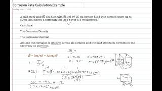 How to Calculate Corrosion Current and Corrosion Density [upl. by Redliw]