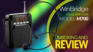 WinBridge Voice Amplifier M700  Unboxing And Review [upl. by Fondea85]