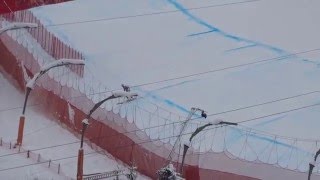 Hahnenkamm Rennen 2016 Crash Unfall 1912016 Kitzbühel Streif [upl. by Shevlo42]