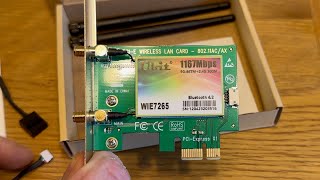 Ubit WIE7265 PCIe WiFI Card  Quick look amp installation [upl. by Gally]