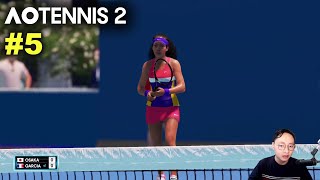 Osaka vs Garcia  AO TENNIS 2 Simulation Gameplay 5 wCommentary [upl. by Swee]