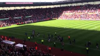 Stoke City players end of season lap of honour May 13 2012 [upl. by Yblok]