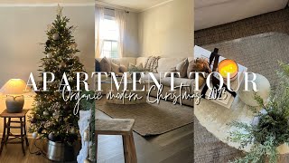 CHRISTMAS APARTMENT TOUR 2023  organic modern amp affordable decor [upl. by Foah712]