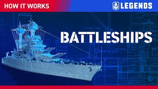 How It Works Battleships  World of Warships Legends [upl. by Eigna815]