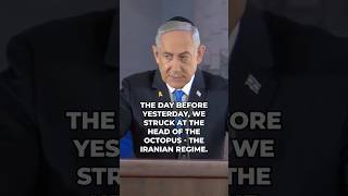 Netanyahu We struck at the head of the octopus  the Iranian regime You hurt us you will get hurt [upl. by Notloc133]