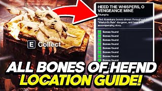 All 10 Bones of Hefnd Locations Warlord Ruin Quest Guide  Destiny 2 Season of the Wish [upl. by Cornell]