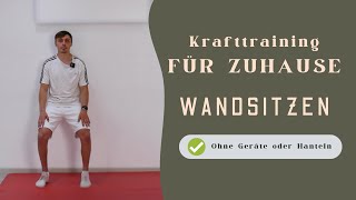 Knieschmerzen Zuhause wegtrainieren – mit Wandsitzen [upl. by Nalaf]