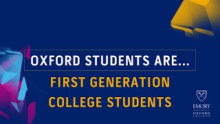 Oxford Students are First Generation College Students [upl. by Jenei35]