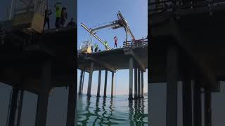 The first ever sandiegojuniorlifeguards to jump from Scripps Pier [upl. by Nrek383]