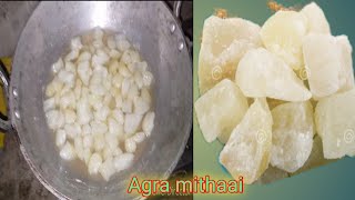 white kaddu Agra petha Agra meetha आगरा मीठा टेस्टी मिठाई [upl. by Eelyah]