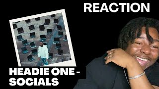 Headie One  Socials Official Video REACTION [upl. by Elise]