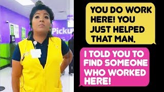 rIDontWorkHereLady  Mistaken For a Walmart Employee [upl. by Atinoj]