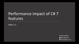 C 7 Performance  Intro [upl. by Gran467]