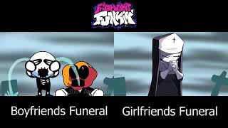 Friday Night Funkin Boyfriend and Girlfriend Dies  FNF Funeral Animation Comparison [upl. by Jeromy]