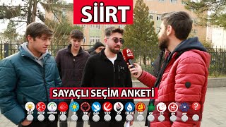 SİİRT SAYAÇLI SEÇİM ANKETİ Siirtte Hangi Parti Önde [upl. by Owades285]