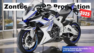 2025 Zontes 703RR Hitting Production  TriplePowered Sportbike To Join Midsize Battle [upl. by Oterol]