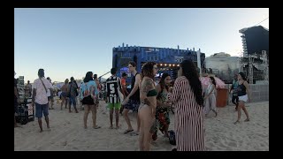 Brazil Rio de Janeiro  Copacabana Beach Concert and Walk [upl. by Dygal]