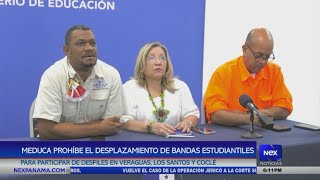 MEDUCA prohíbe el desplazamiento de bandas estudiantiles para participar de desfiles en Veraguas [upl. by Hulda]