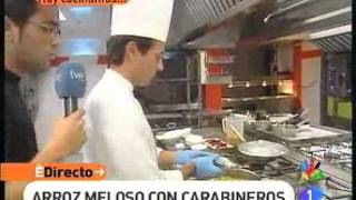 Primera receta de Arroz meloso con carabineros ED [upl. by Barbara]