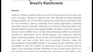 A Principal Component Analysis Boosted Dynamic Gaussian Mixture Clustering Model for Ignition Factor [upl. by Morice]